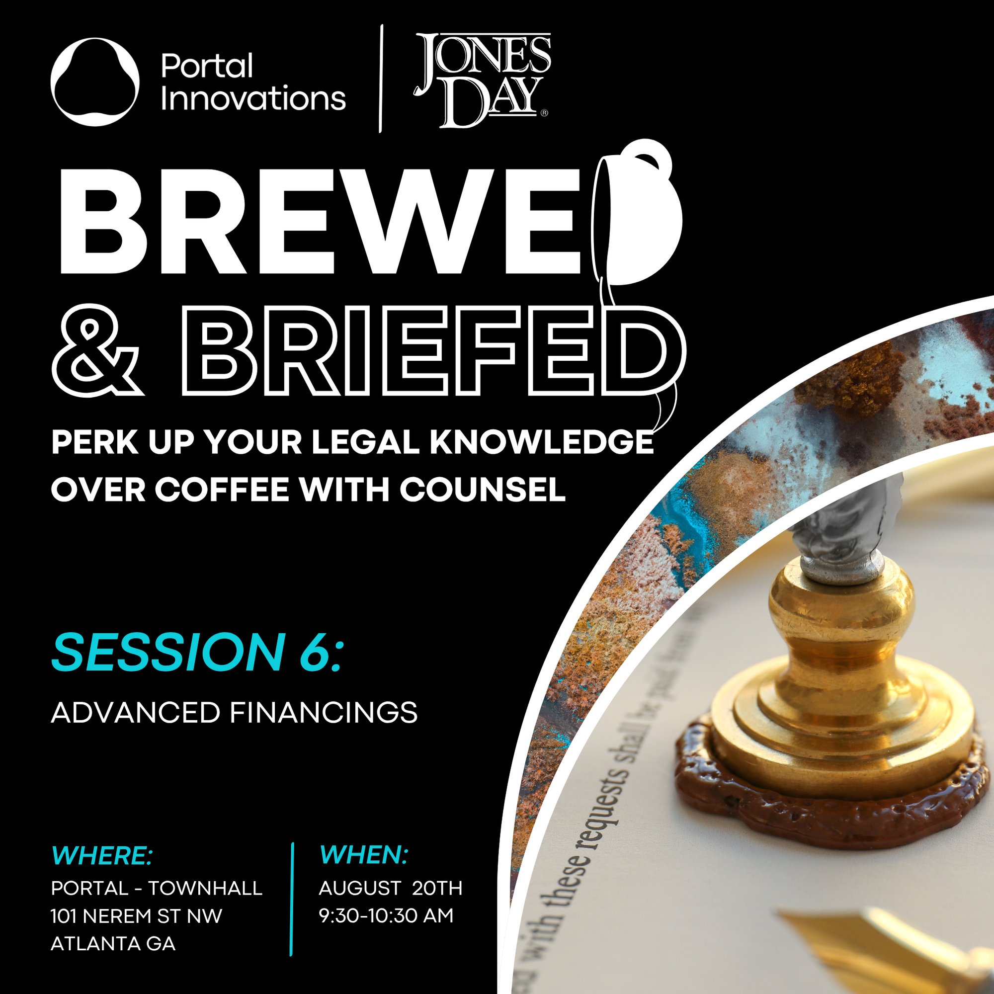 Brewed and Briefed Session 6 Graphic